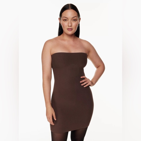 Sculpt Knit Tube Dress from Aritizia in “Rich Mocha Brown”, Size S/P - Picture 4 of 4
